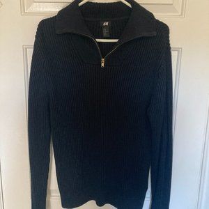 H & M quarter zip with collar